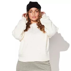 Plus Size EVRI™ Print Drop-Shoulder Crewneck Sweater | Kohl's