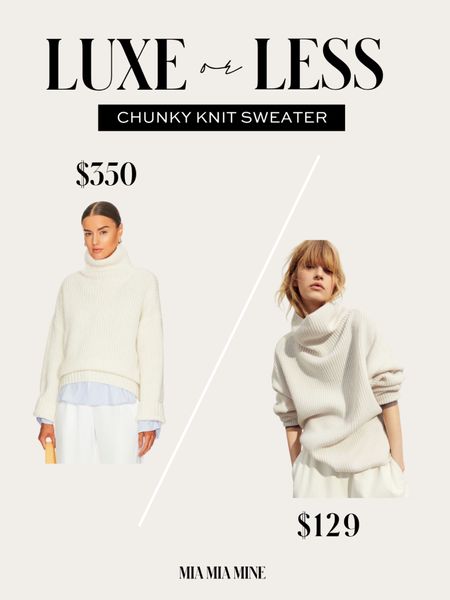 Save or splurge chunky knit sweater / fall staples

#LTKsalealert #LTKSeasonal #LTKstyletip