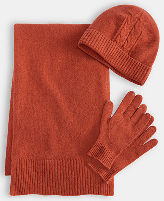 Cashmere Hat, Gloves & Scarf Boxed Gift Set | Macy's
