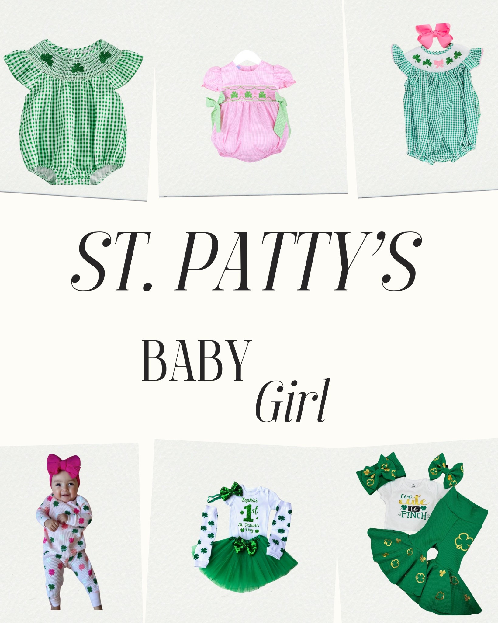 St. Patrick’s day baby girl

#LTKSeasonal #LTKSpringSale #LTKBaby