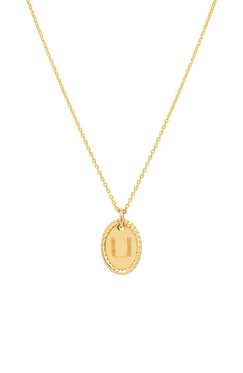 Mini Initial A Medallion Necklace | Nordstrom