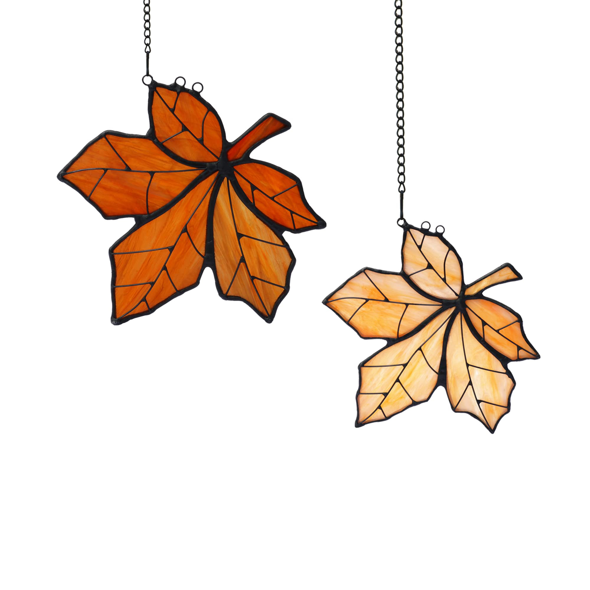 Maple Leaves Suncatcher for Window,Stained Glass Window Hanging, Home Decorations,Fall Leaves Dec... | Amazon (US)