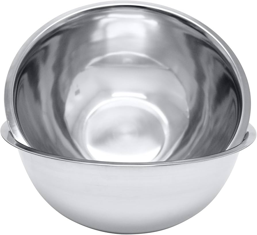 8 Quart, Set of 2, Mixing Bowls, Stainless Steel, Professional Chef, Commercial Kitchen, 13.25 In... | Amazon (US)