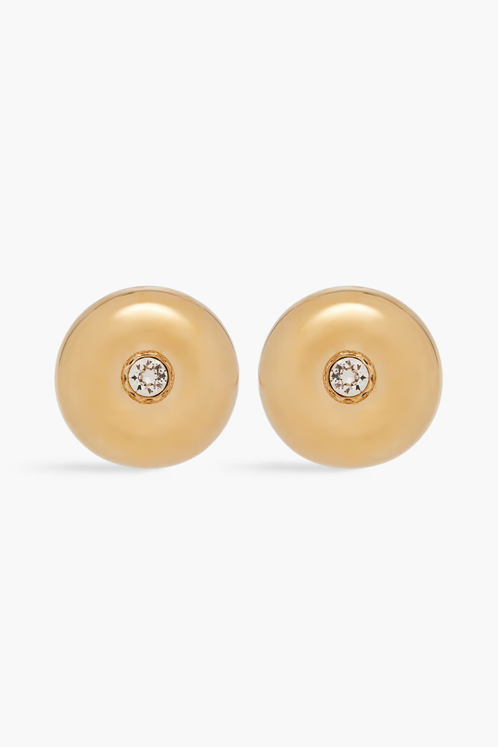 Gold-tone crystal earrings | The Outnet (UK and Europe)