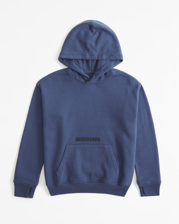 boys exploded logo popover hoodie | boys 30% off select styles | Abercrombie.com | Abercrombie & Fitch (US)