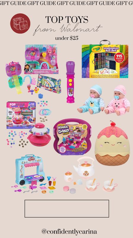 Lots of great toy ideas for girls at Walmart - crafts, pretend play sets, and more! And they’re all under $25🎉

#LTKkids #LTKHoliday #LTKGiftGuide