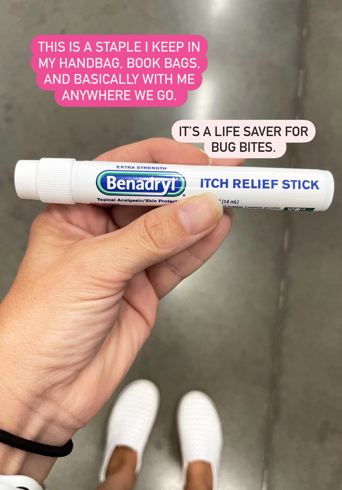Benadryl Itch Relief Stick is a must have go to for bug bites and mosquito bites for me and my kiddos. 
This is something I put in both my kids book bags, and I have in my purse at all times. 
The spray is great too. I use that at home a lot. 
First aid 
Bug bites 
Bug bite relief 
#ltkunder10

#LTKKids #LTKFamily