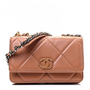 CHANEL

Lambskin Quilted Chanel 19 Wallet On Chain WOC Brown | Fashionphile