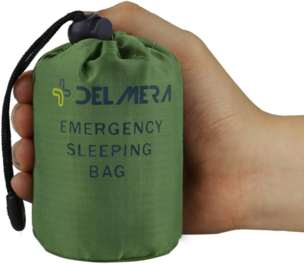 Delmera Emergency Sleeping Bag, Lightweight Survival Sleeping Bags Waterproof Thermal Emergency B... | Amazon (US)