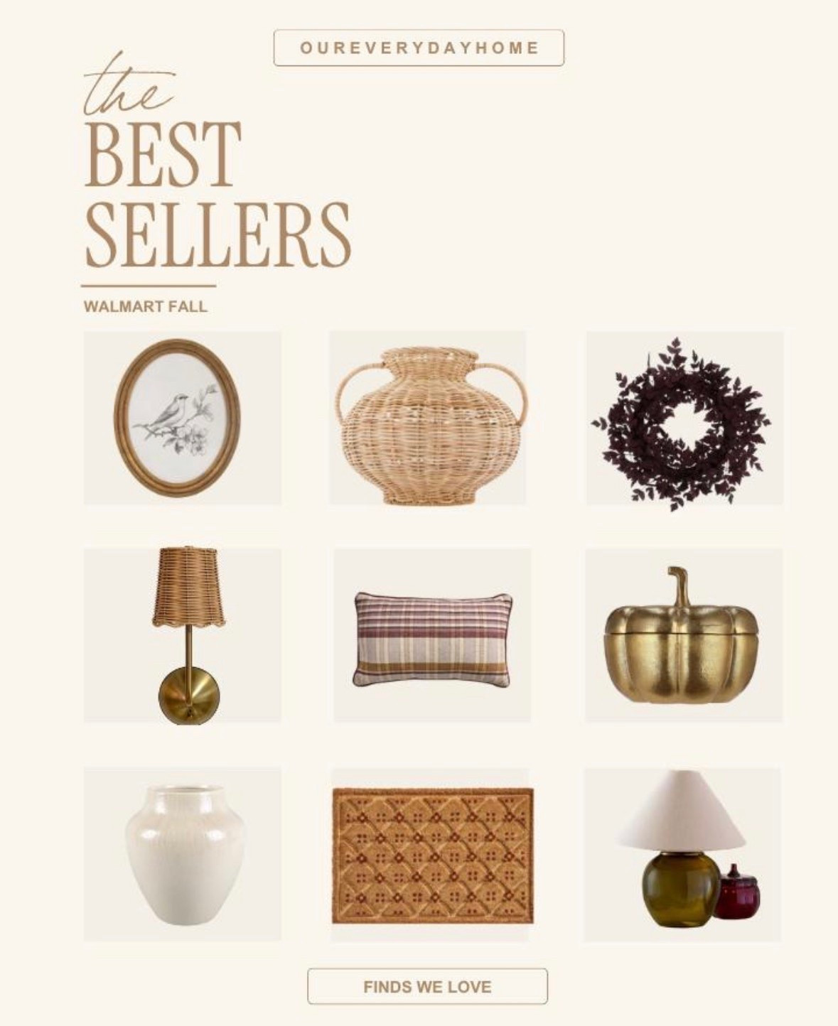 These are the recent best sellers from Walmart home! #walmarthome #falldecor

#LTKHome #LTKSeasonal