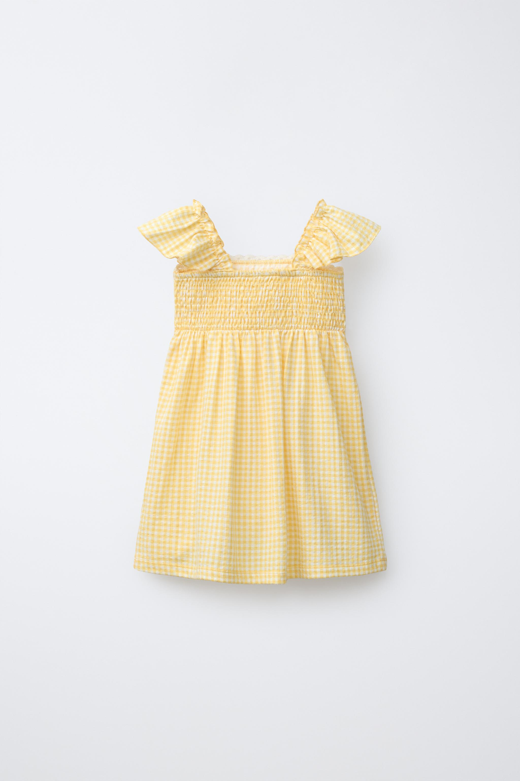 GINGHAM CROCHET DRESS | Zara US