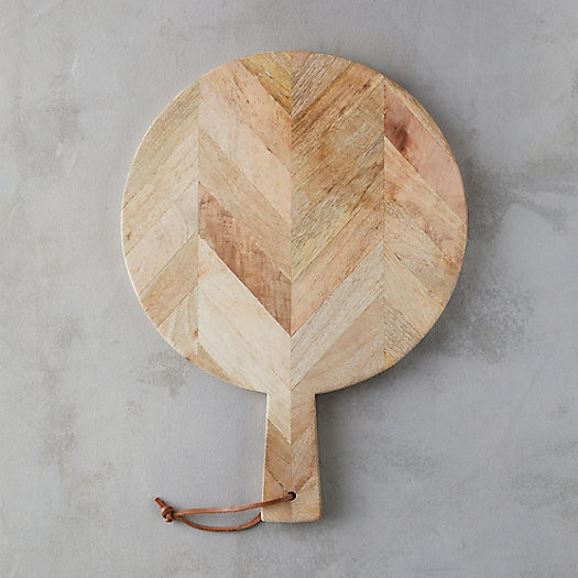 Herringbone Wood Round Board | Terrain