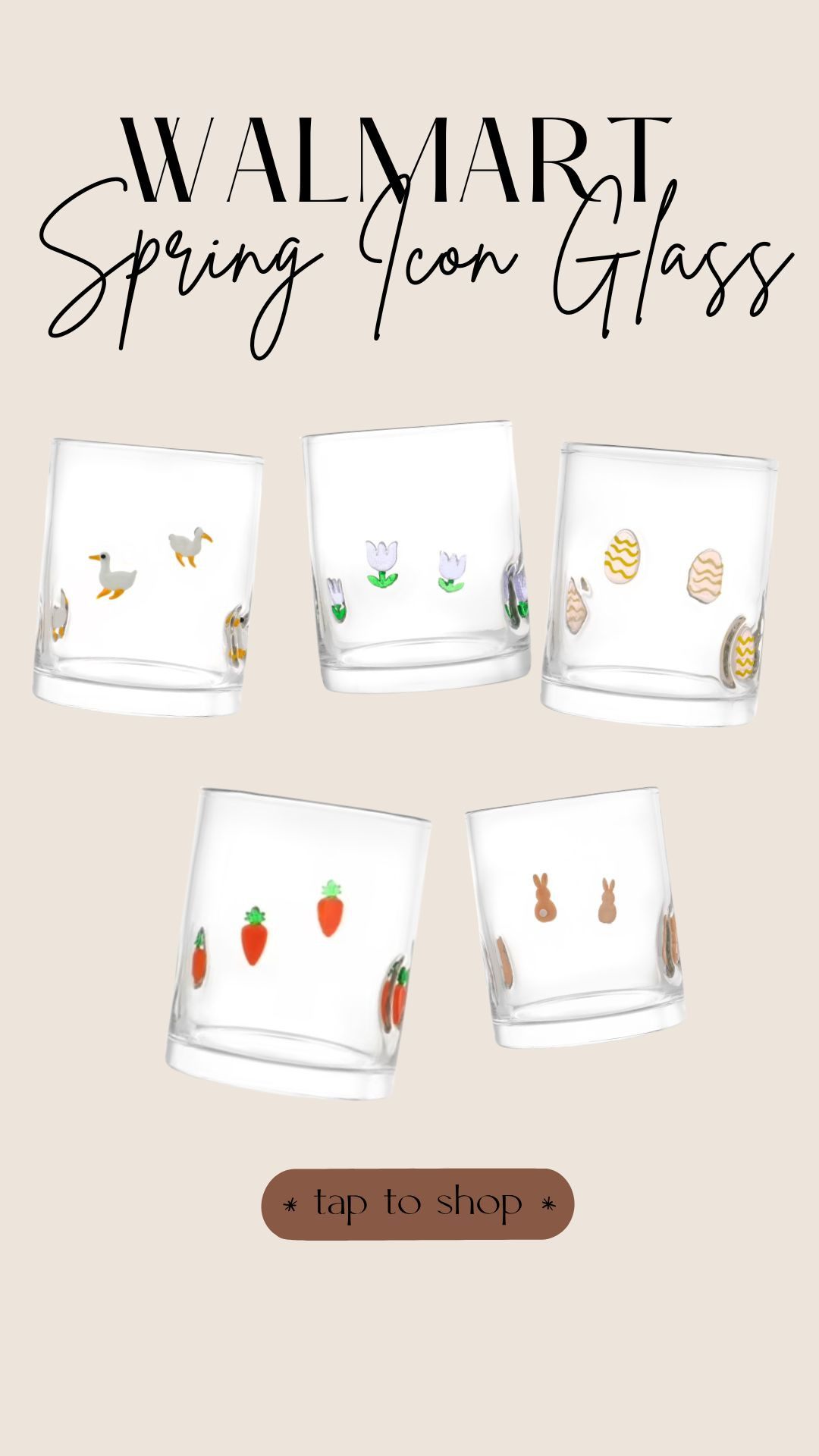 Anthropologie Look for Less Walmart Spring Icon Glasses || Walmart Cups |  

 #LTKSeasonal #LTKHome #LTKSaleAlert