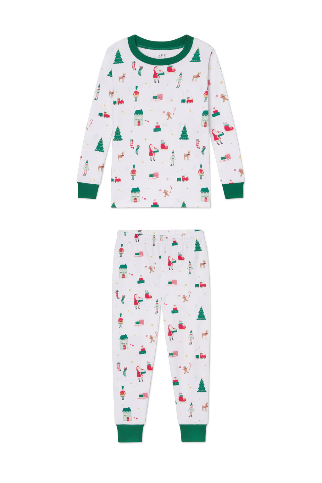 Kids Long-Long Set in Holly Jolly | Lake Pajamas