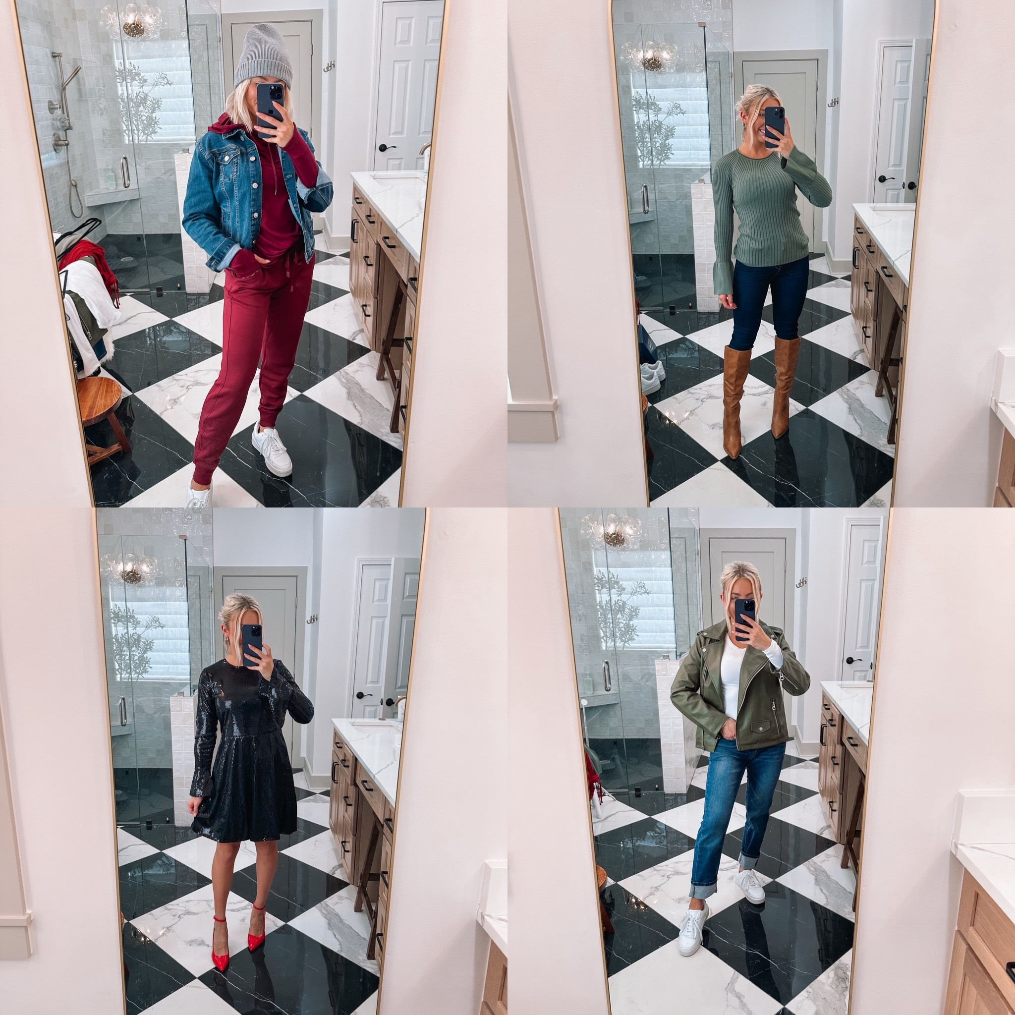 The Walmart finds you’ve been missing! Ahh so many good ones! Wearing a size small in everything // skinny jeans are a size 2 & bootcut are a size 4 #WalmartPartner #WalmartFashion @walmartfashion 

#LTKHoliday #LTKfindsunder50 #LTKSeasonal