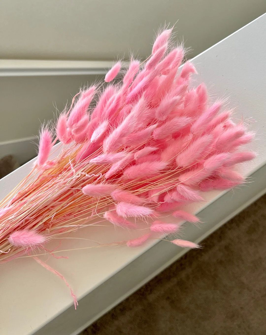 BUNNY TAILS PINK | Dried Florals | Boho Bridal Bouquet | Valentine's Day Decor or Gift | Pink Bab... | Etsy (US)