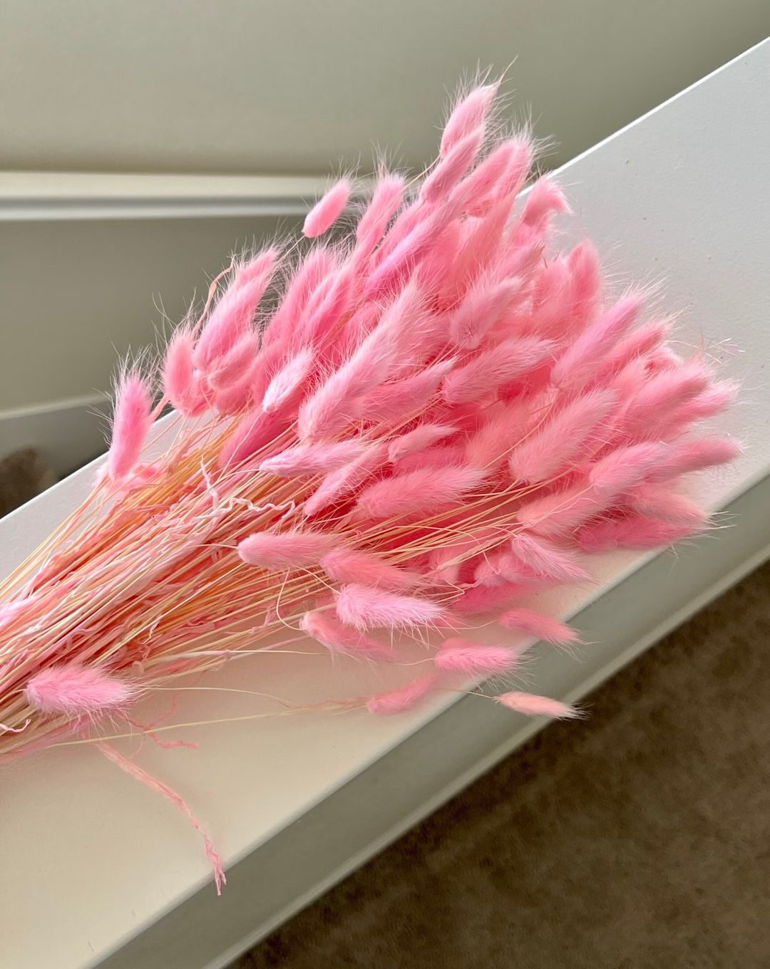 PINK BUNNY TAILS | Dried Flower Arrangements | Boho Wedding Bouquet Centerpieces | Pink Baby Show... | Etsy (US)