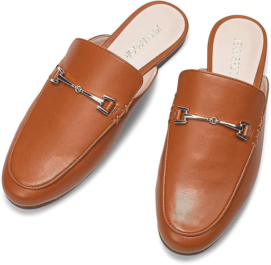 JENN ARDOR Mules for Women Flats Backless Loafers Shoes Slip On Slippers Pointed Toe Low Heel Wor... | Amazon (US)