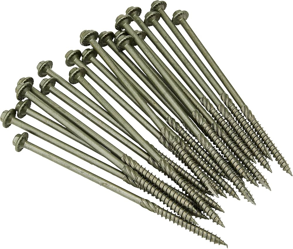 Spectre Timber Fixing Screws | 6.3 x 150mm | Ruspert, Green | Box 50 | Amazon (UK)