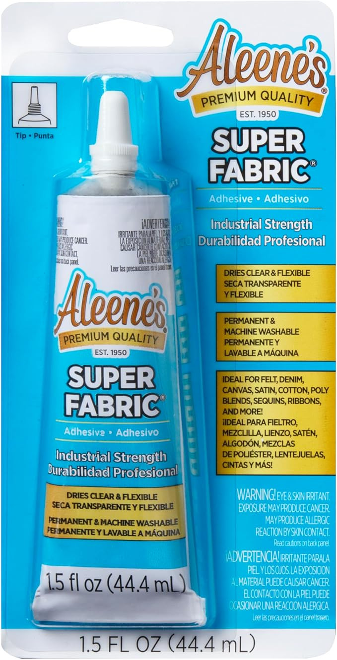 Aleene's Super Fabric Adhesive, Platinum Bond, Super-Strong, Ultra Flexible, Permanent, UV and Wa... | Amazon (US)