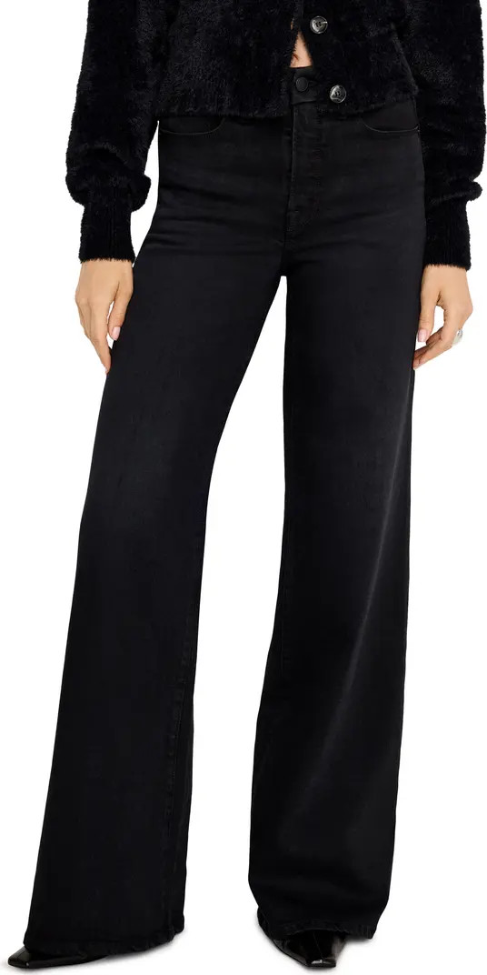 SoftTech Good Waist High Waist Palazzo Jeans | Nordstrom Rack