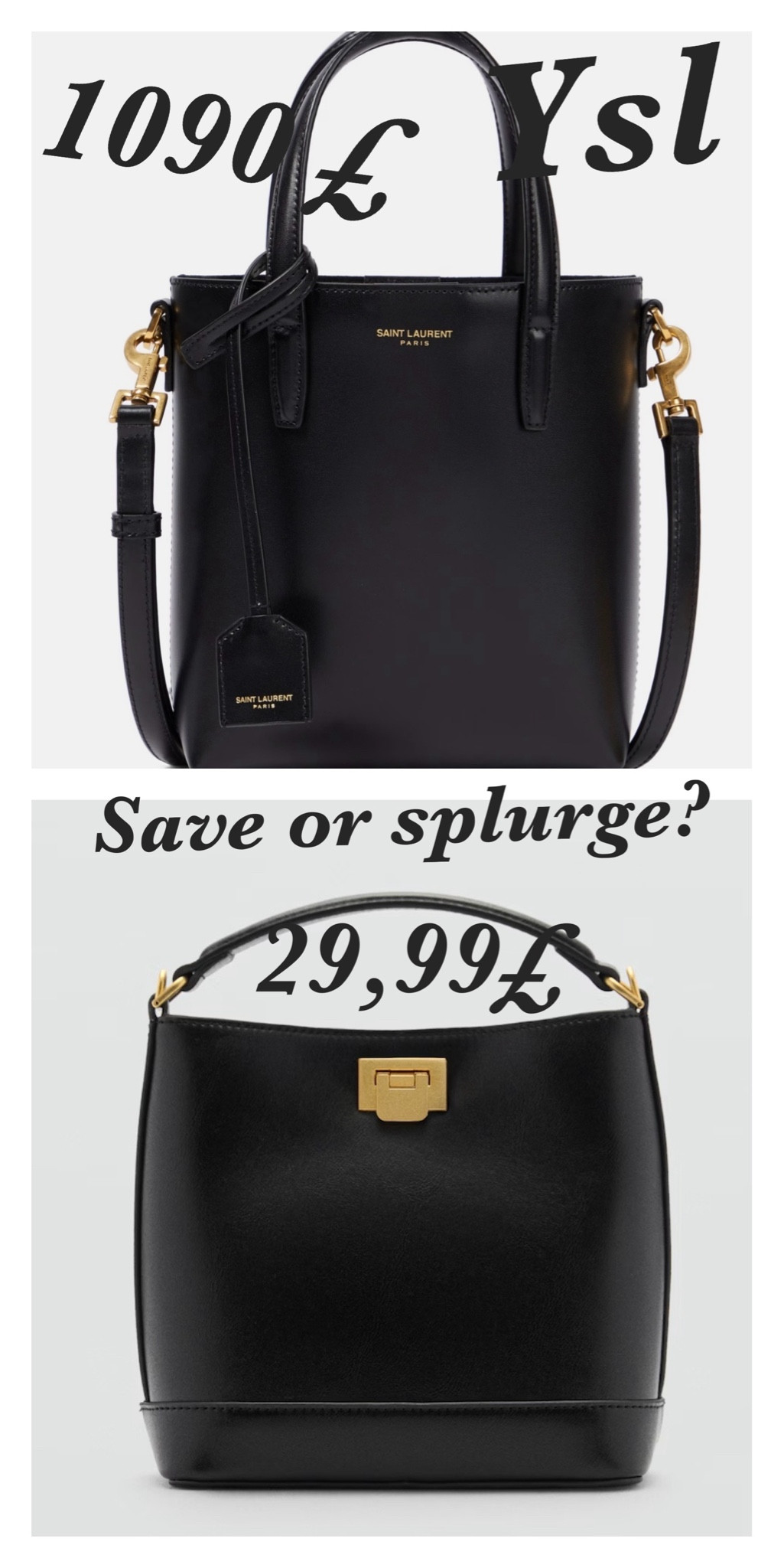 Ysl bag, black tote bag, shopper bag, holiday bag, summer bag, dupe bag, ysl dupe 

#LTKluxury #LTKuk #LTKeurope