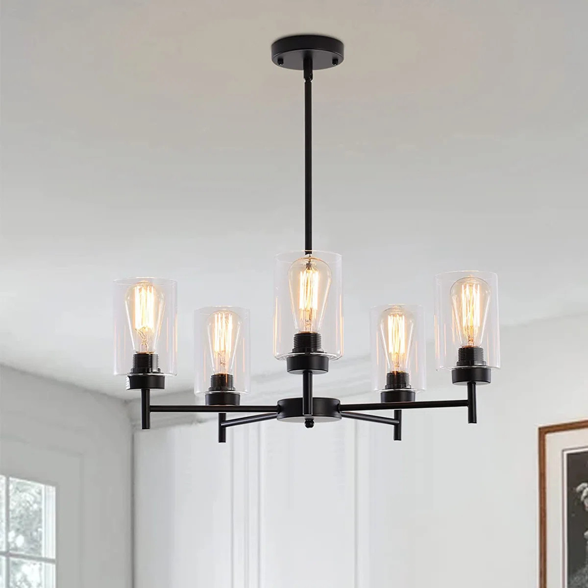 5 - Light Dimmable Kitchen Island Spider Chandelier | Wayfair North America