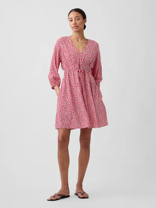 V-Neck Mini Dress | Gap Factory