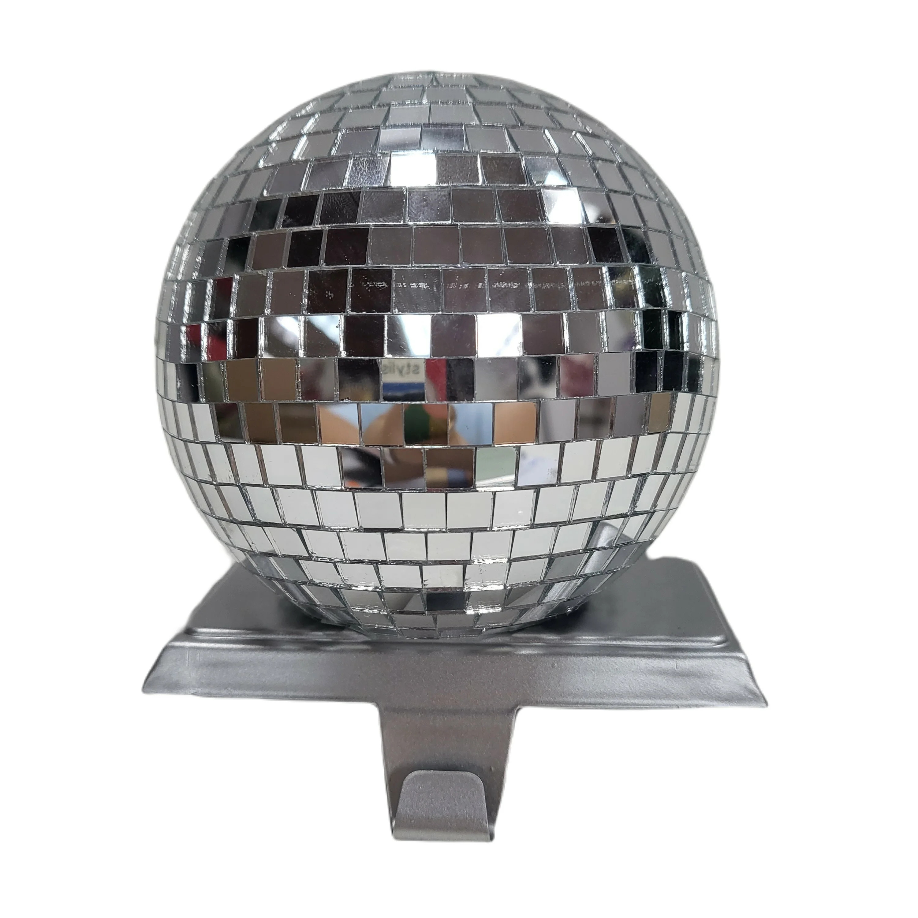 Silver Disco Ball Stocking Holder, 6 in tall, Holiday Time - Walmart.com | Walmart (US)