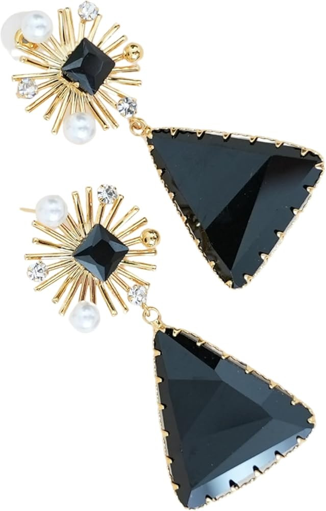 Gold & Black Drop Earring | Amazon (US)