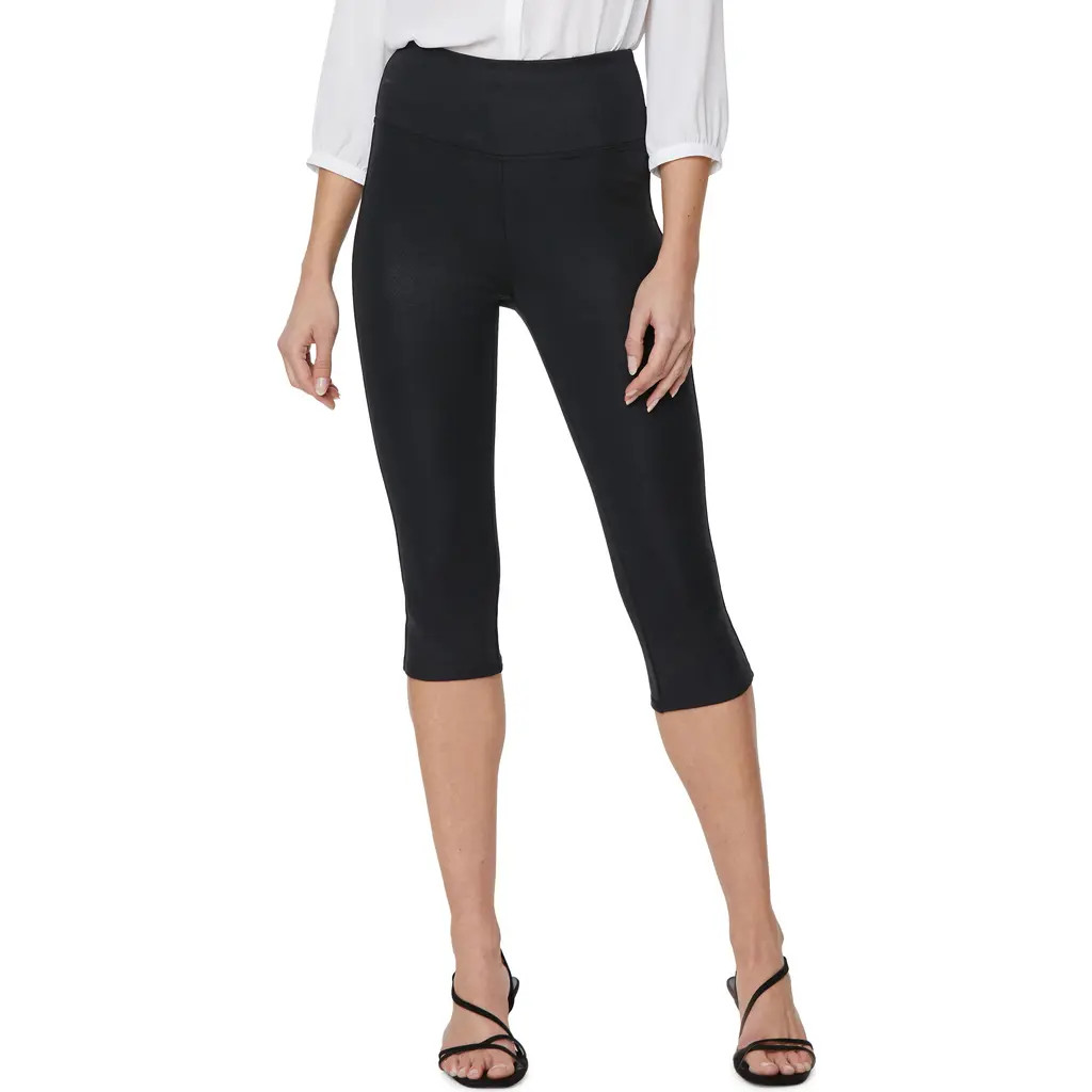 NYDJ Pull-On Capri Leggings in Black at Nordstrom, Size Large | Nordstrom