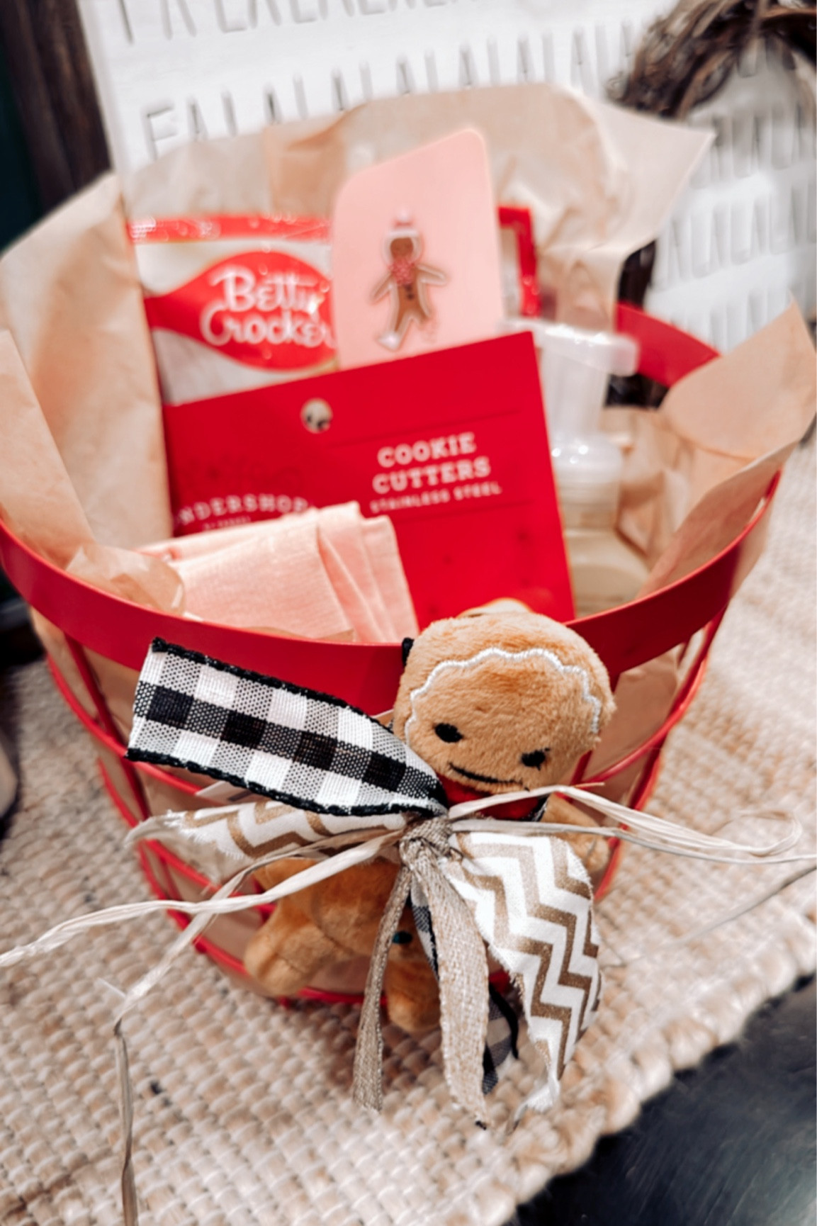 This gingerbread gift is sure to please! It has a little mix of everything & is so festive! Great for office exchange, white elephant, neighbors, teacher gift & more!

#LTKGiftGuide #LTKHoliday #LTKSeasonal