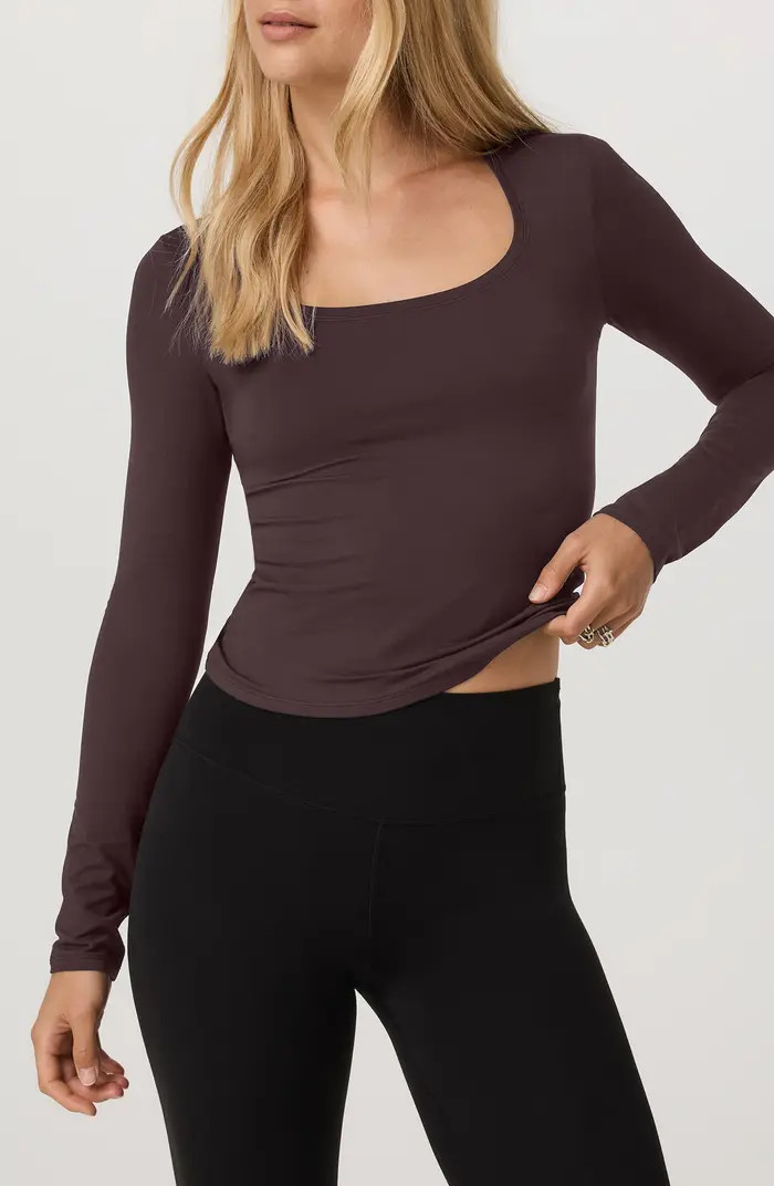 Long-Sleeve Halo Essential Scoop Top | Nordstrom