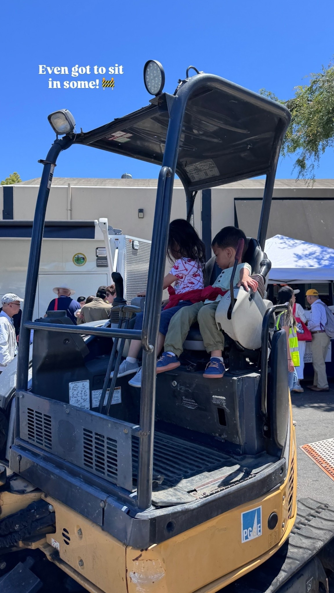 Even got to sit in some! 🚧

#LTKBaby #LTKKids #LTKFamily