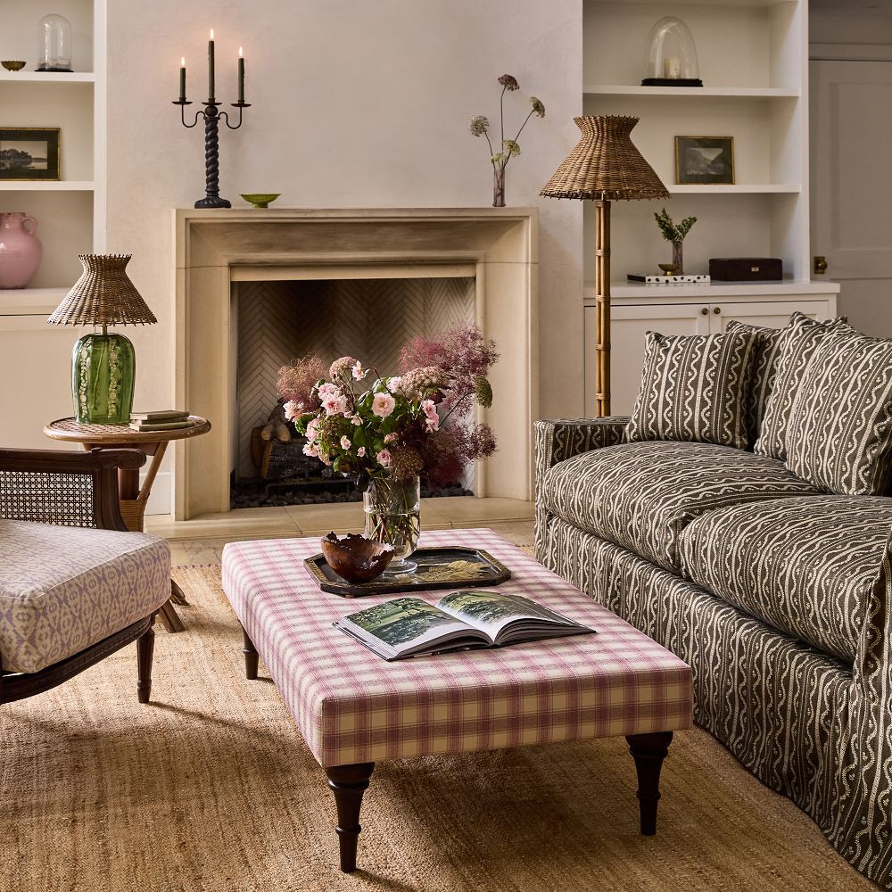 Scout Upholstered Ottoman | GreenRow