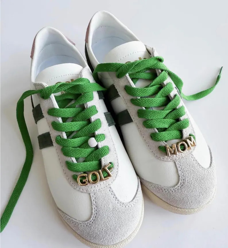 Green Golf Shoelaces With Charms - Etsy | Etsy (Global)
