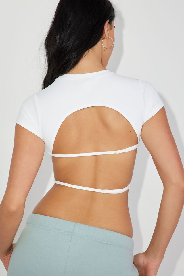 Mikayla Open Back Tee | Garage Clothing