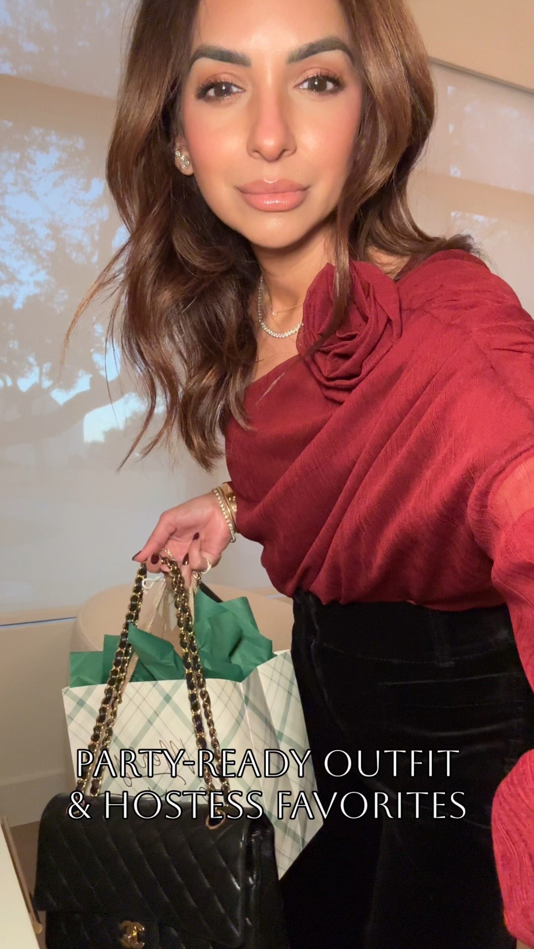 Festive holiday party outfit, wearing the xxs top and 24 regular length in pants! Also linked some hostess gifts I love to bring! 

#LTKHoliday #LTKGiftGuide