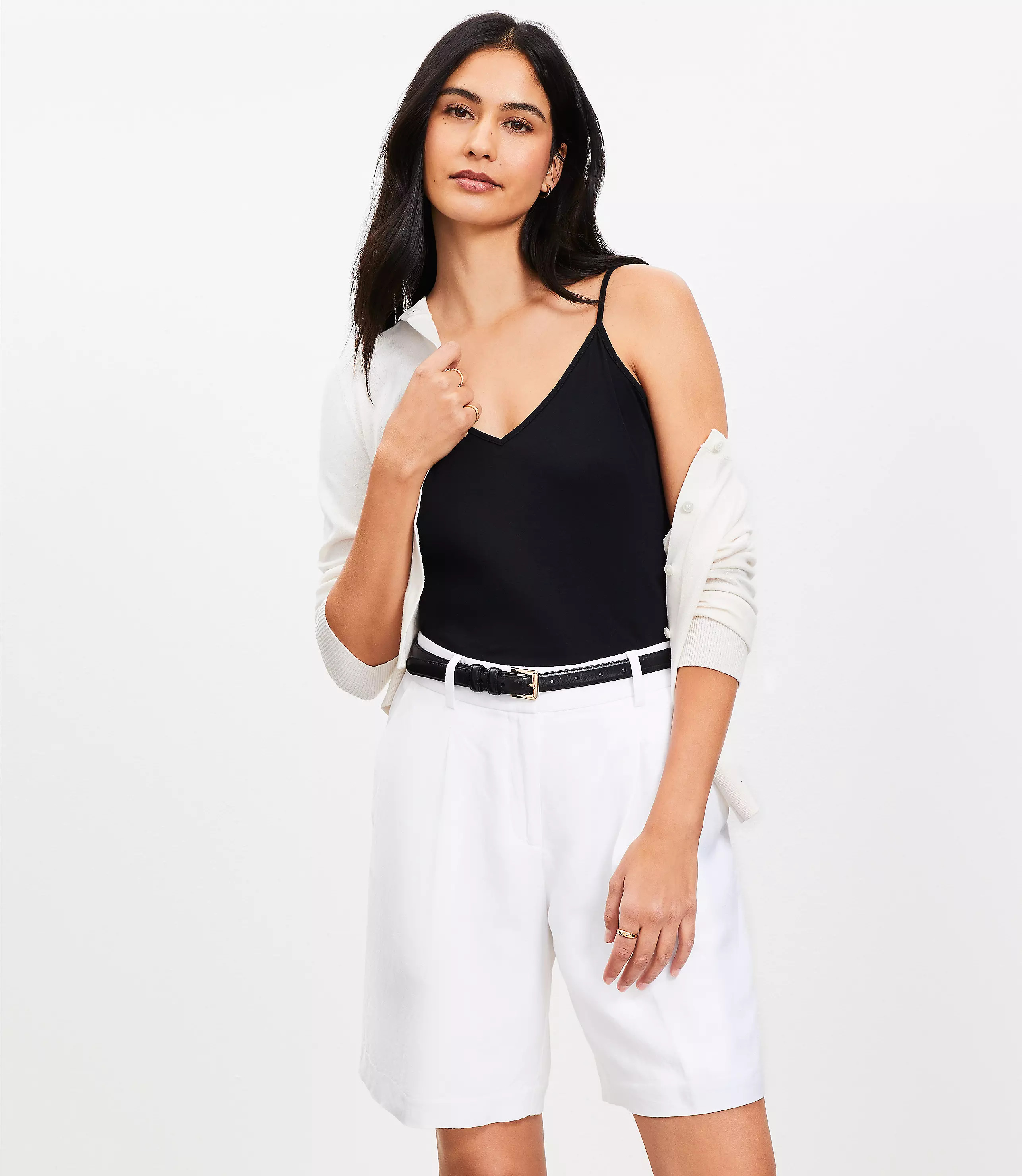 Peyton Shorts in Linen Blend | LOFT