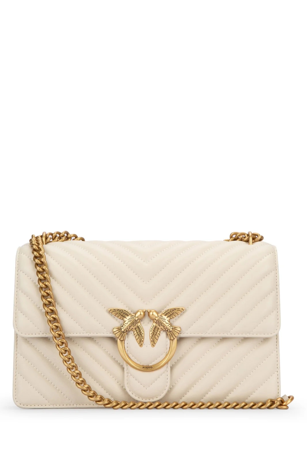 Pinko Classic Love One Chevron Crossbody Bag | Cettire Global