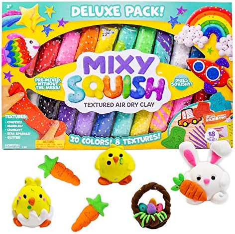 Made By Me Mixy Squish Deluxe Pack by Horizon Group USA, Includes 20oz. Textured Air Dry Clay, Senso | Amazon (US)