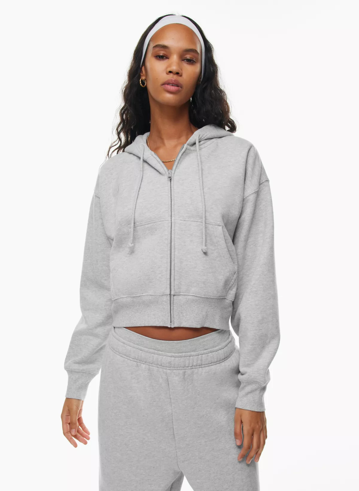 COZY FLEECE BOYFRIEND BOXY ZIP HOODIE | Aritzia