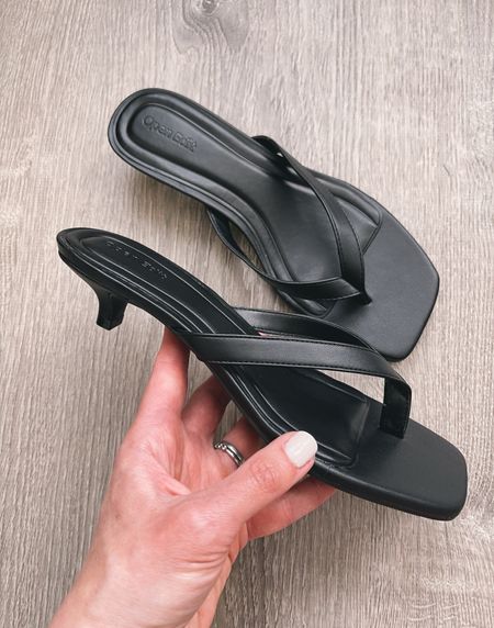 Leather thong kitten heel sandals under $50 - TTS

#LTKFindsUnder50 #LTKShoeCrush