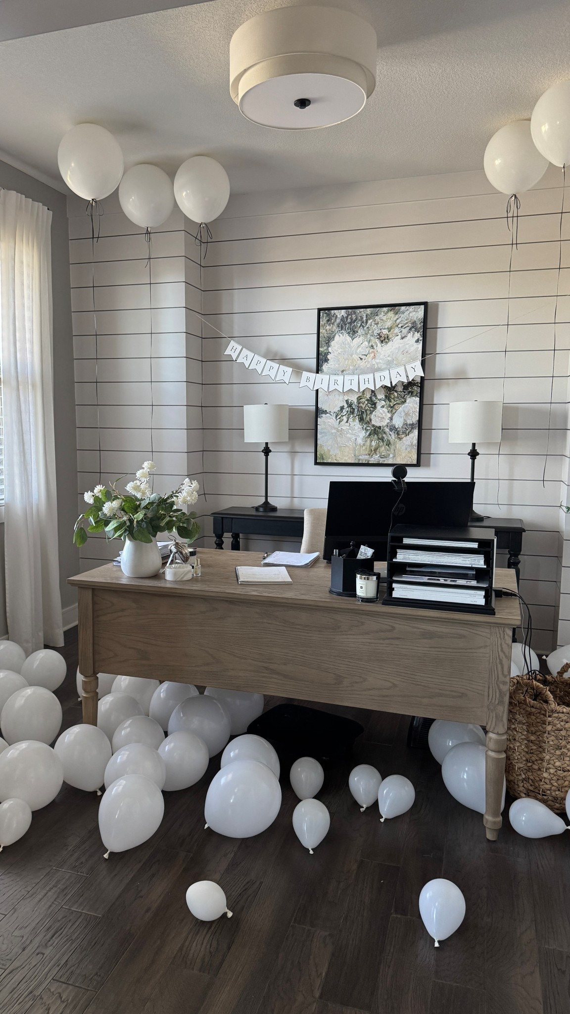 Birthday surprise in the office 🤍🌿

Balloons, Birthday decor, neutral birthday decor, home office

#LTKHome #LTKParties #LTKFamily