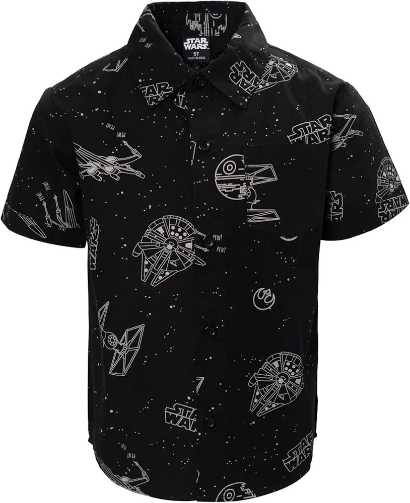 STAR WARS Short Sleeve Button Down Dress Shirt | Amazon (US)