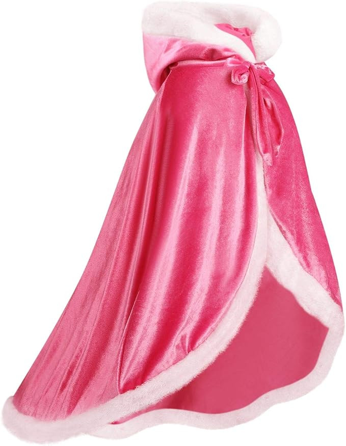 visofayo Girls Dress Up Hodded Cape Toddler Costume for Princess Cloaks | Amazon (US)