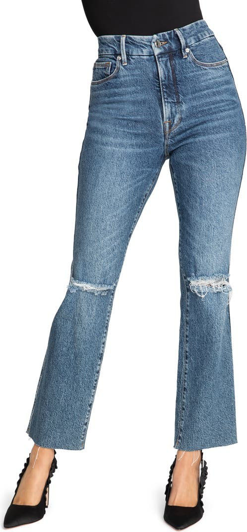 Good Curve High Waist Raw Hem Straight Leg Jeans | Nordstrom