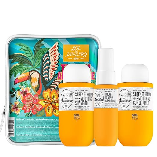 Sol de Janeiro Tropical Abundance Hair Repair Trio Travel Gift Set | Jet Set | Sulfate Free Brazi... | Amazon (US)