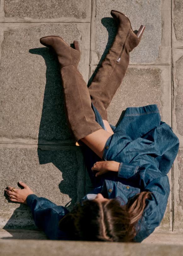 Anaelle Thigh High Boots | Sezane Paris