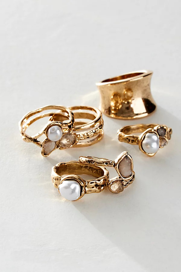 Bay Side Ring Set | Free People (Global - UK&FR Excluded)